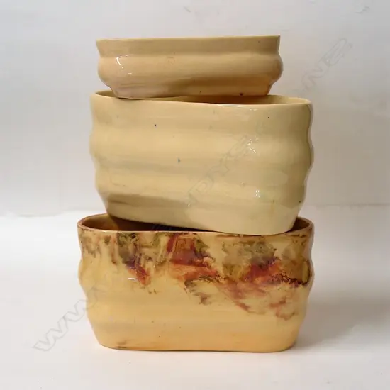 Three Briar Gardner trough vases