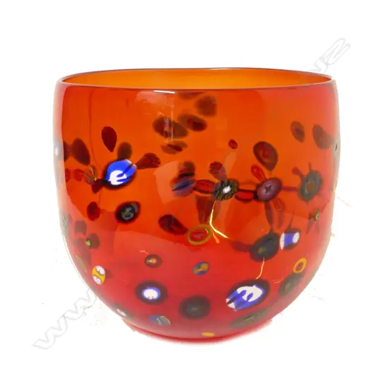 A Garry Nash Red Murrines bowl