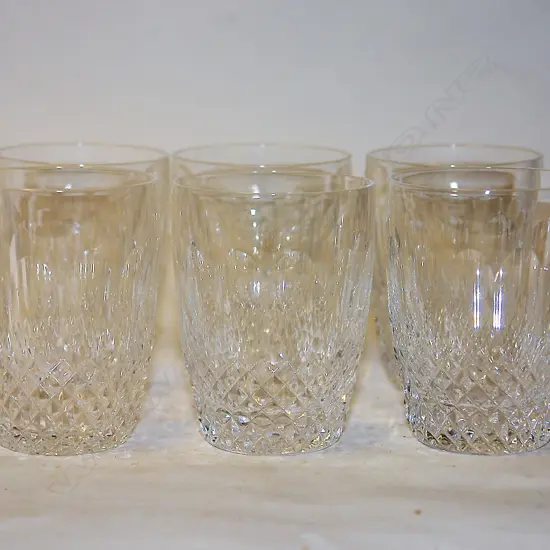 A set of six Irish Waterford crystal tumblers