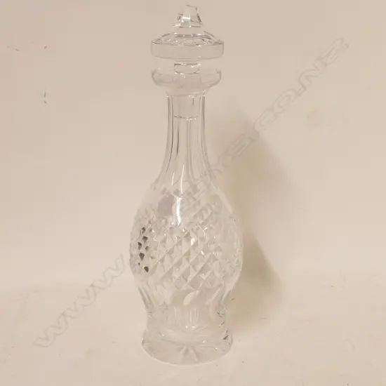 A Waterford cut crystal decanter