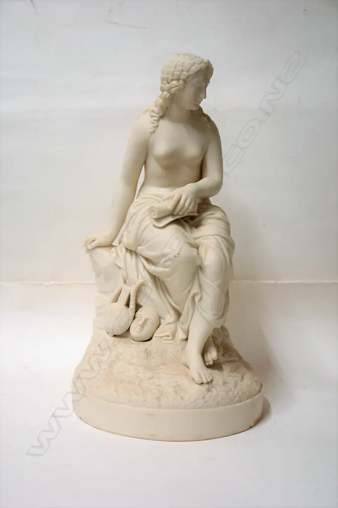 A Victorian Parianware figure of a classical Greek goddess Image 1++