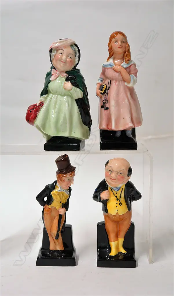 Four Royal Doulton Dickens Ware figures Image 1++