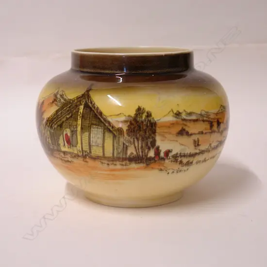 Royal Staffordshire pottery 'Homeland Series' vase by A.J. Wilkinson Ltd