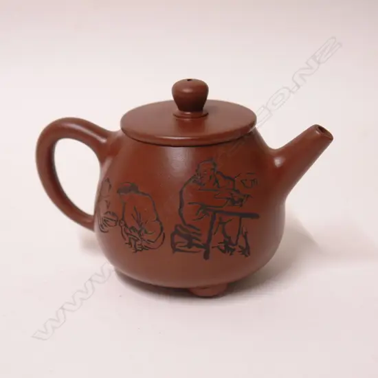 A Chinese Yixing teapot