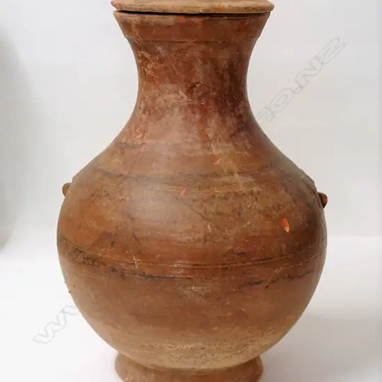 A Chinese Han dynasty lidded vessel