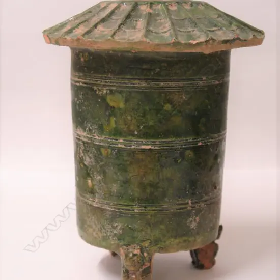A Chinese Han dynasty granery urn