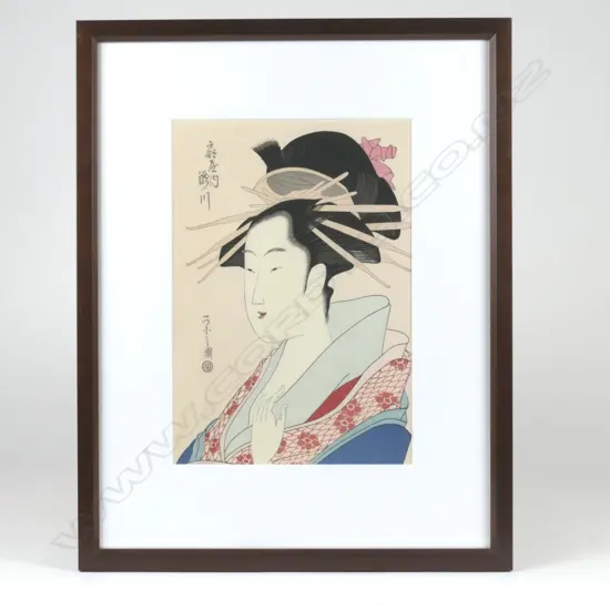 Two Meiji period reprint ukiyo-e woodblocks