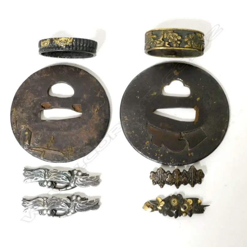 2 TSUBA, 2 FUCHI & 4 MENUKI Image 1++