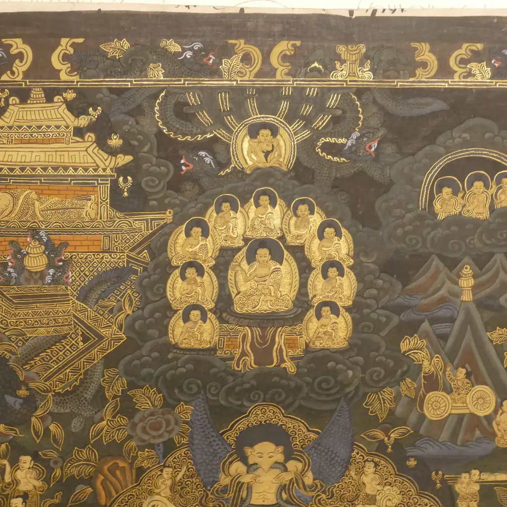 A fine Tibetan thangka Image 1++