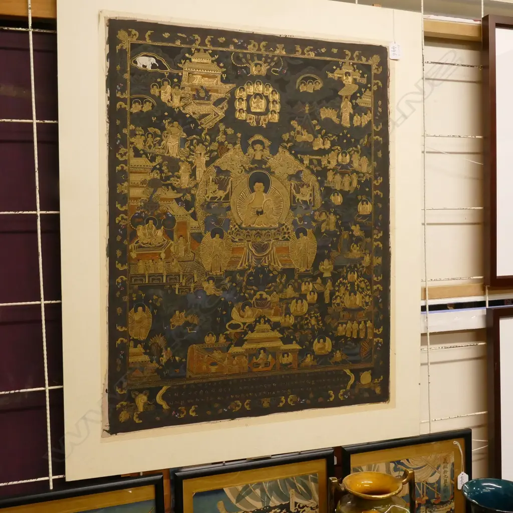 A fine Tibetan thangka Image 1++