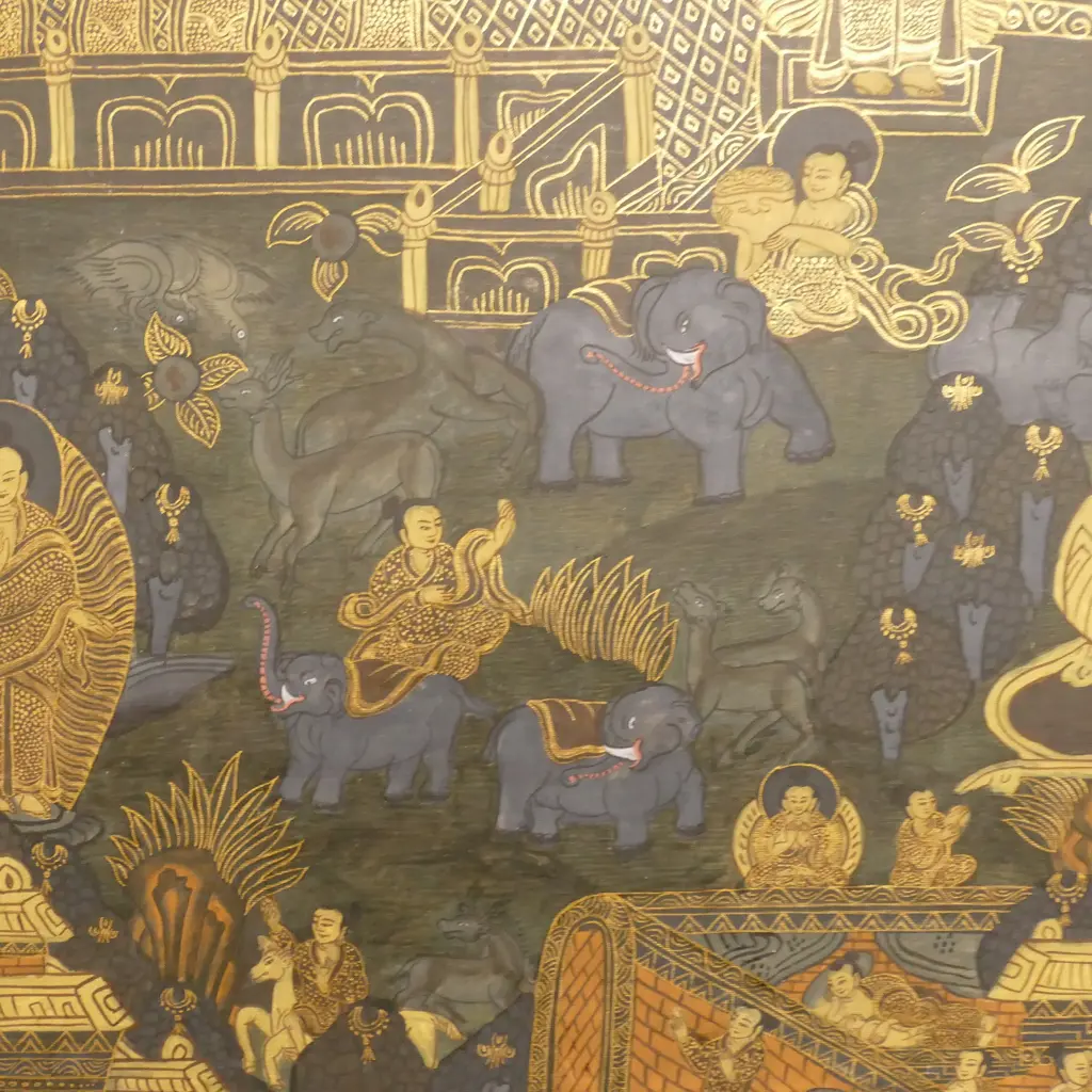 A fine Tibetan thangka Image 1++