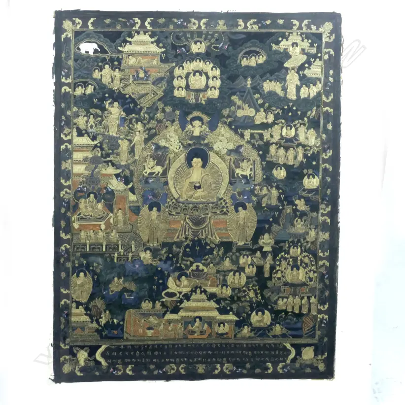 A fine Tibetan thangka Image 1++