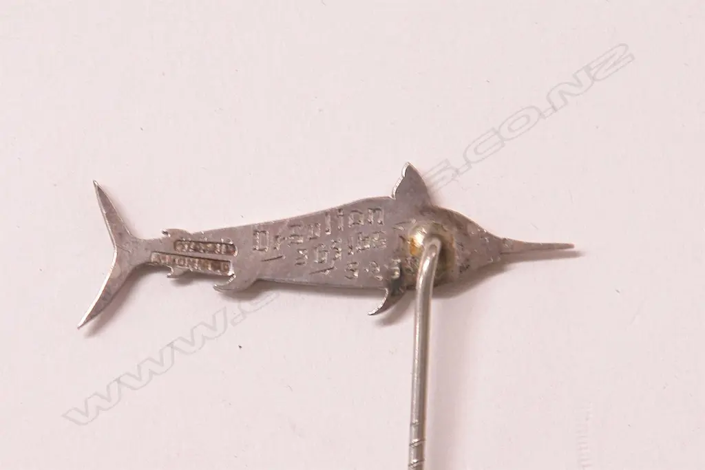 A N.Z. silver A. Kohn marlin pin Image 1++