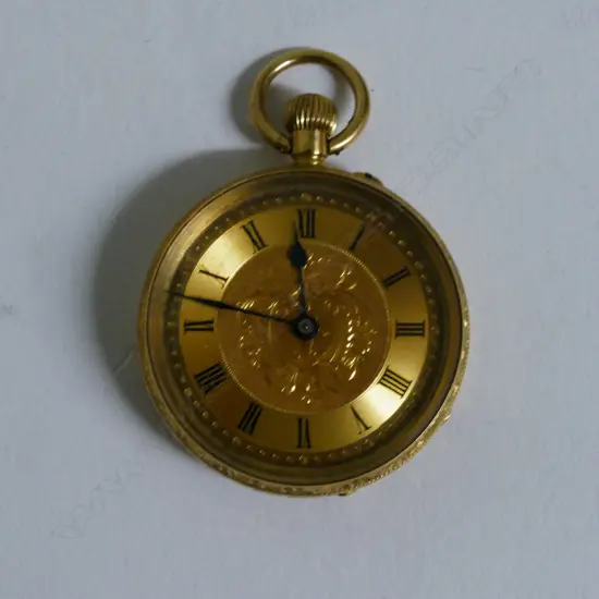 A lady's 18ct. gold pocket watch