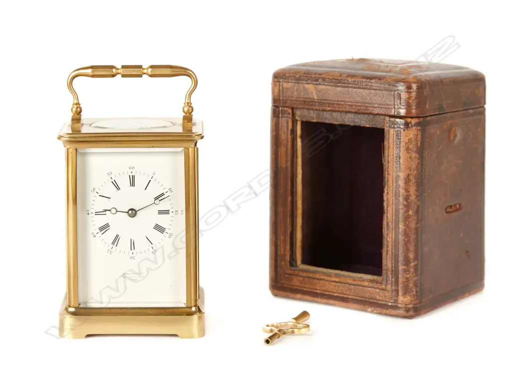 A quarter striking carriage clock Image 1++