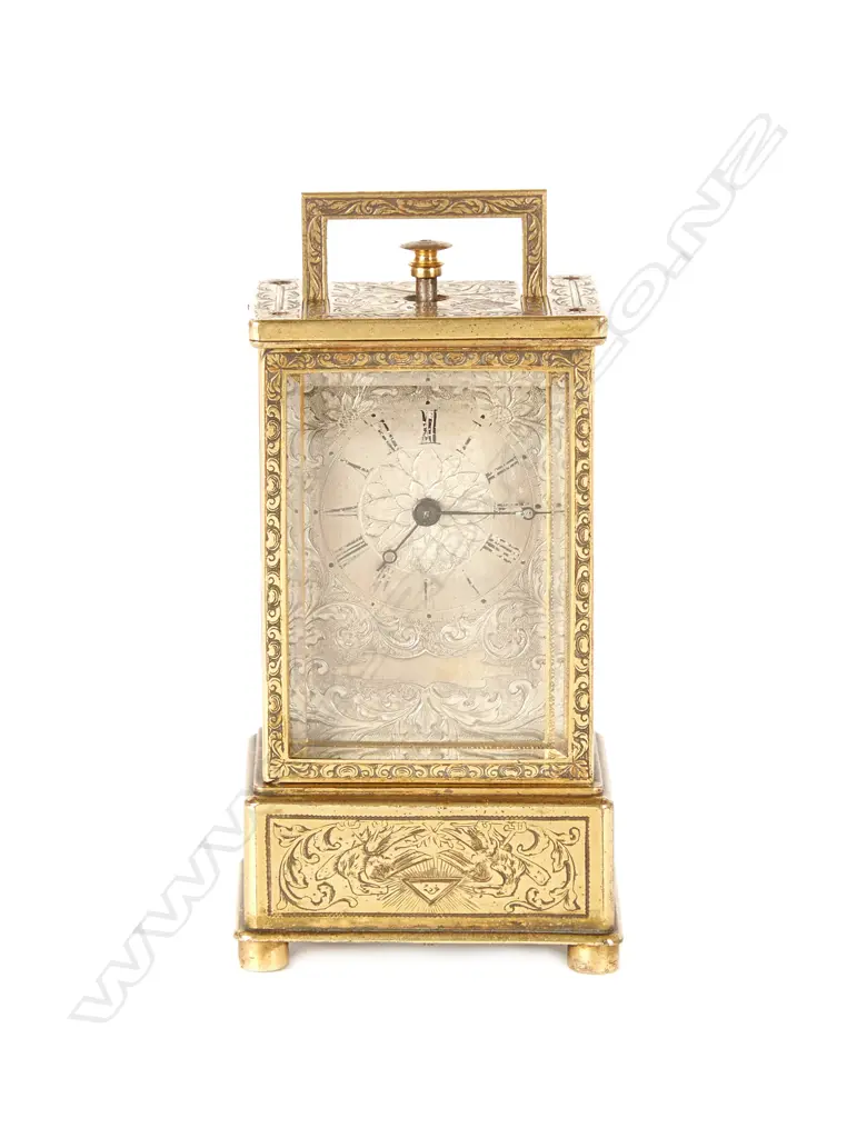 A miniature early quarter repeating French carriage clock Image 1++