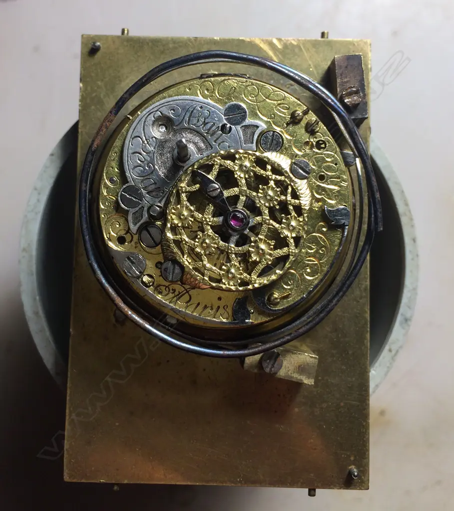 A miniature early quarter repeating French carriage clock Image 1++