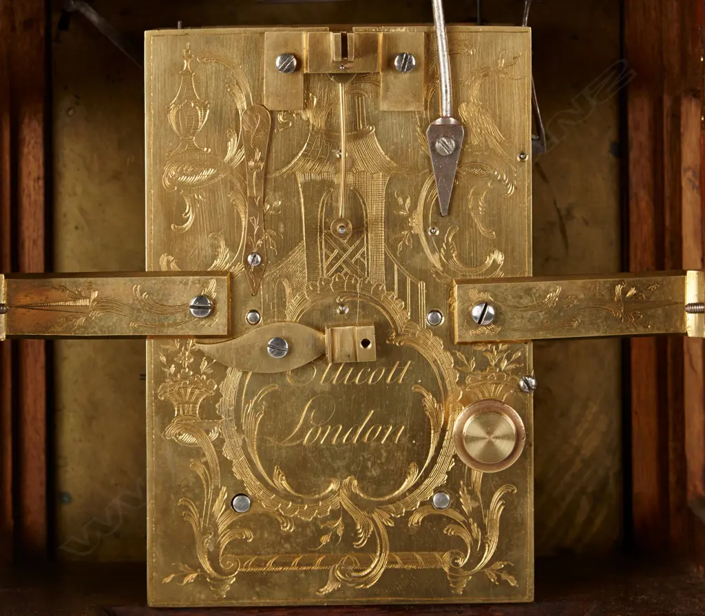 A Georgian bracket clock Image 1++