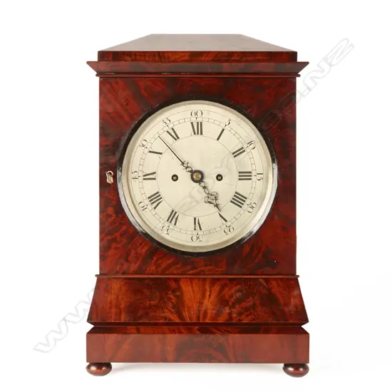 A Georgian bracket clock