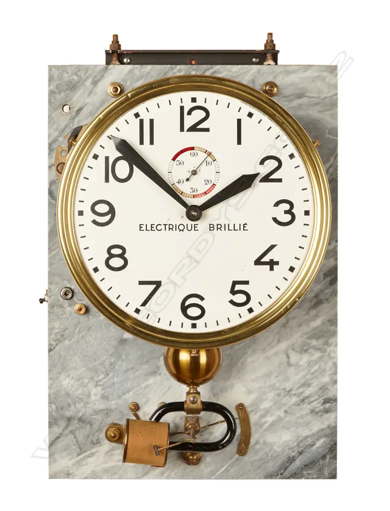 A French electro-mechanical wall clock Image 1++
