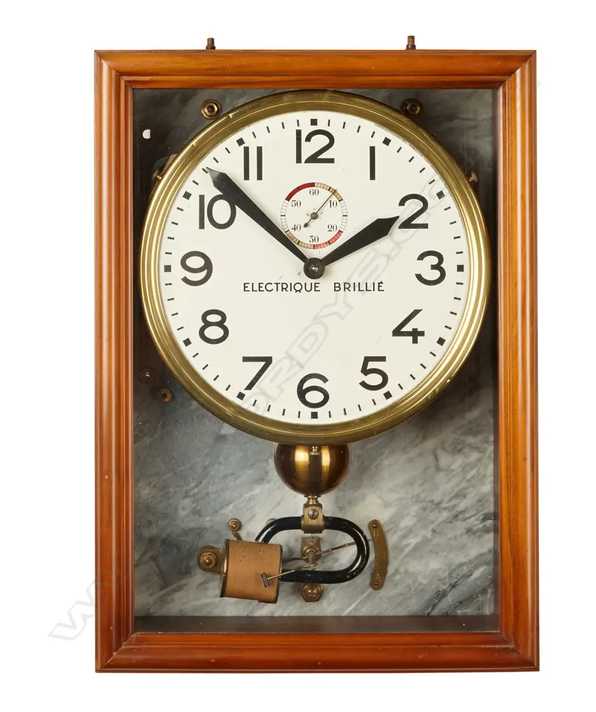 A French electro-mechanical wall clock Image 1++