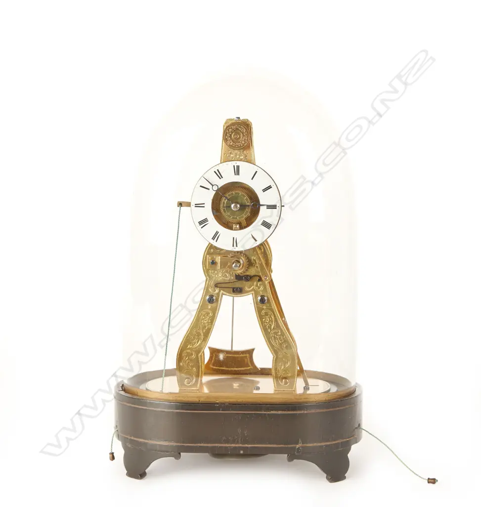 A small French skeleton clock Image 1++