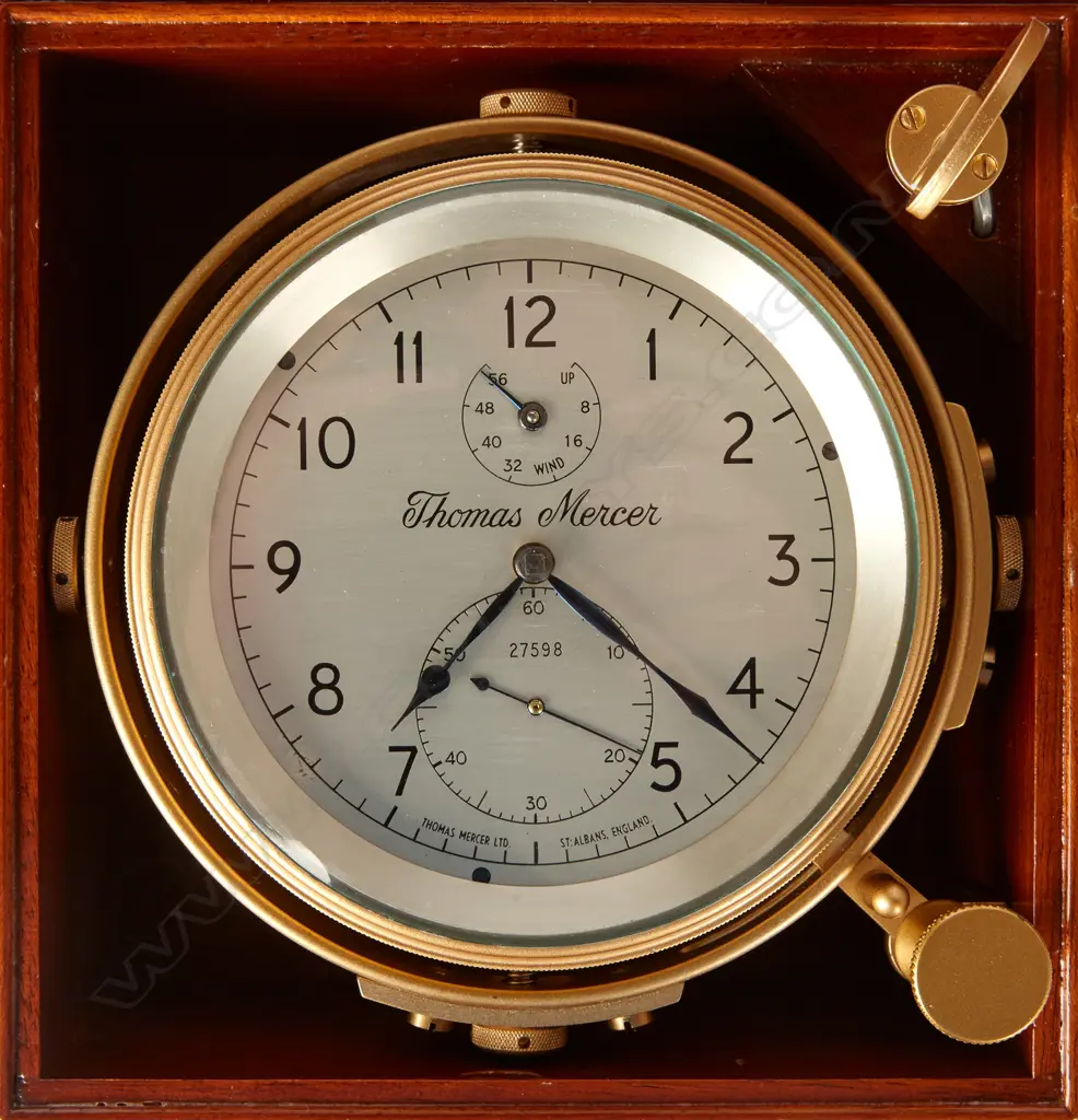 Two ships chronometers. Both two-day duration with Arnold type spring detent escapement and fusée and chain Image 1++