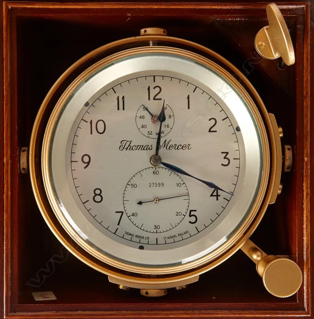 Two ships chronometers. Both two-day duration with Arnold type spring detent escapement and fusée and chain Image 1++