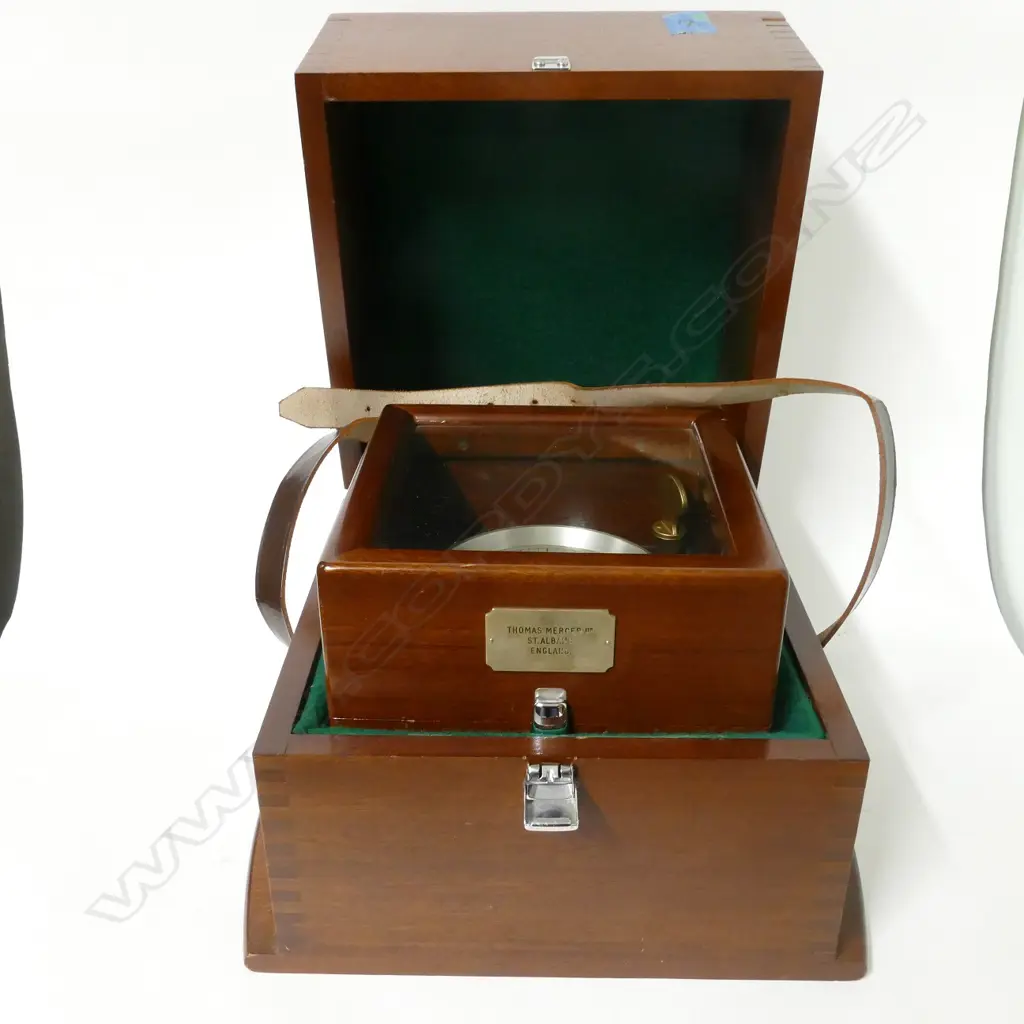 Two ships chronometers. Both two-day duration with Arnold type spring detent escapement and fusée and chain Image 1++