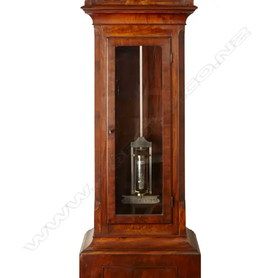 A watchmaker’s regulator long case clock