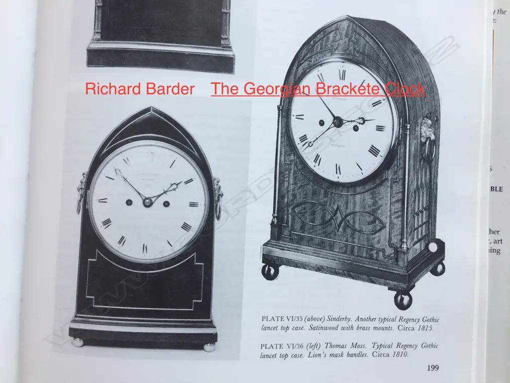 A Georgian bracket clock Image 1++