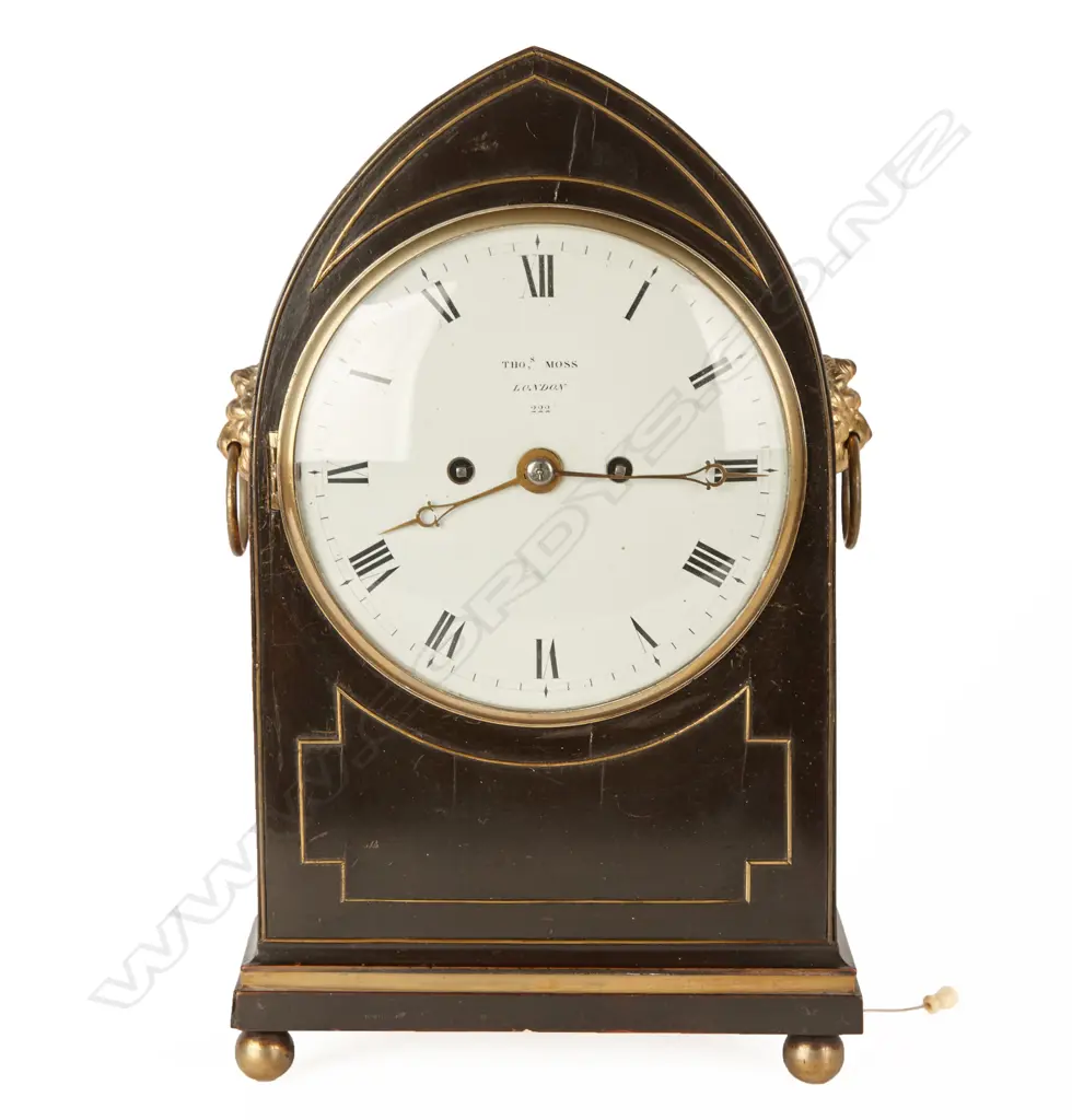 A Georgian bracket clock Image 1++