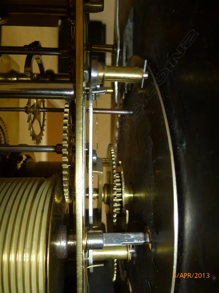 A long case clock in fine solid mahogany case Image 1++