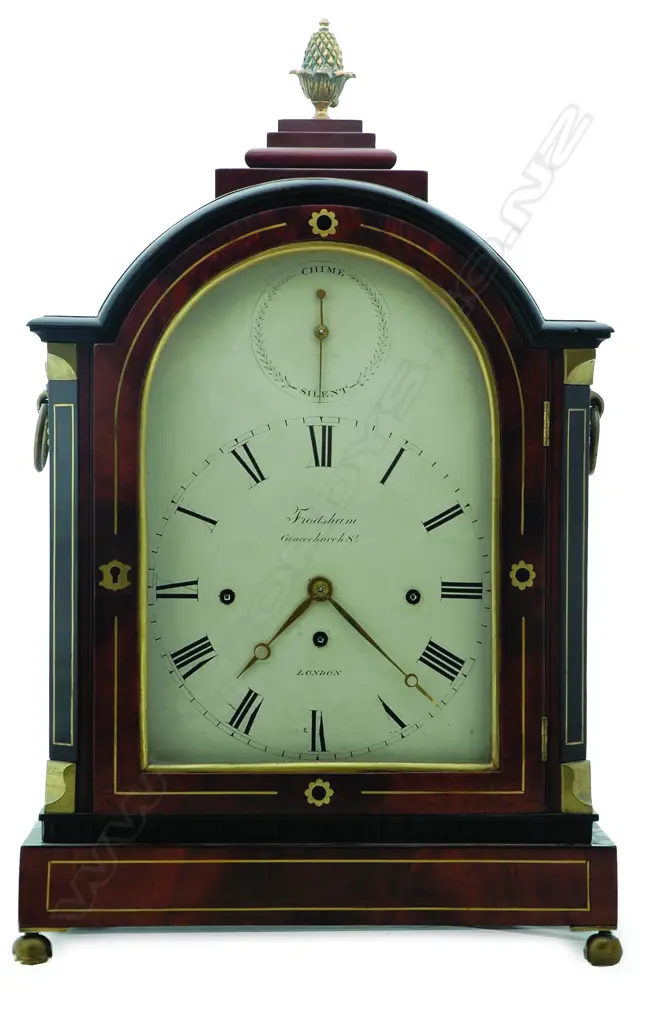 An imposing Regency three train chiming bracket clock by Frodsham Image 1++