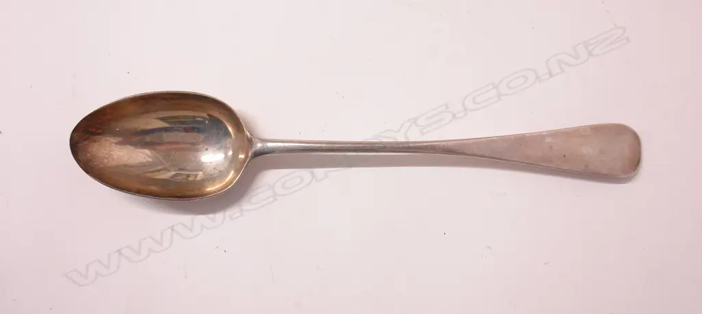 An Edwardian silver Old English basting spoon. London 1903 by Ackroyd Rhodes Image 1++