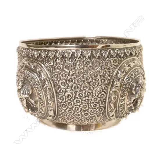 A Thai silver bowl