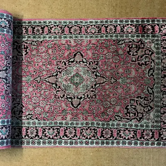 A finely knotted Persian runner