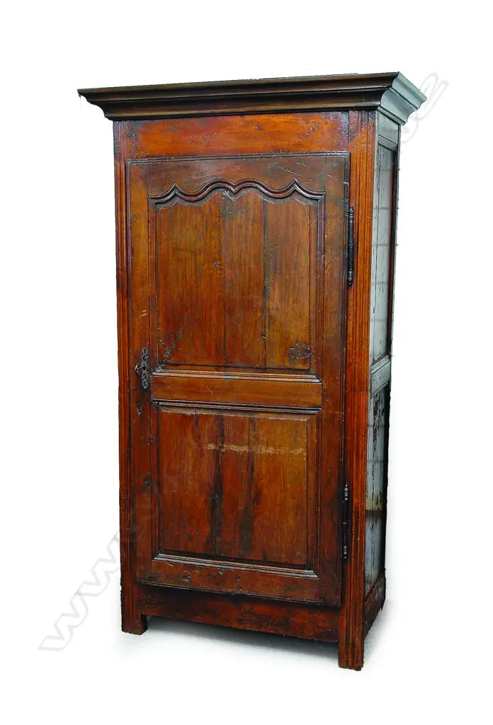 A 19thC country fruitwood armoire Image 1++