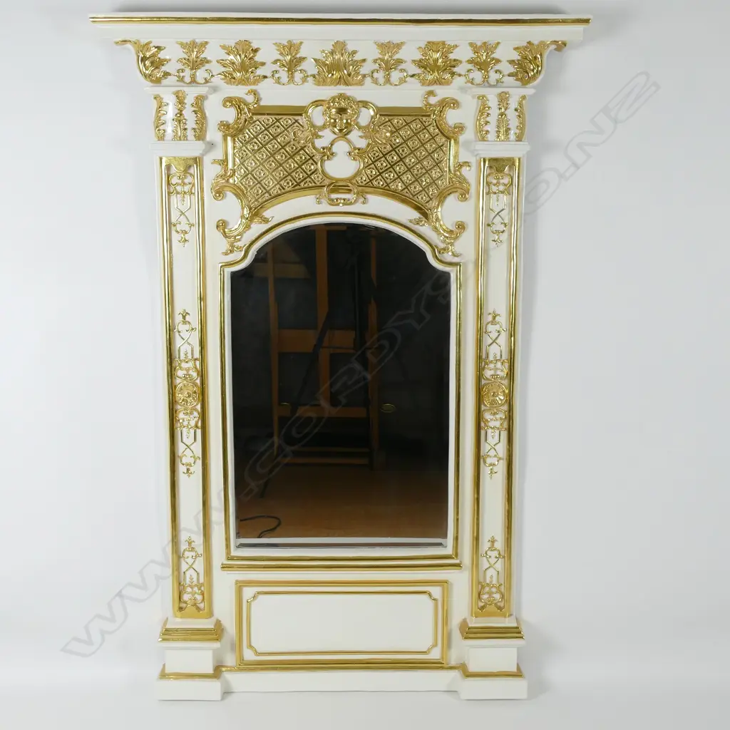WHITE CORRESPONDING MIRROR - RETAIL: $2,450 Image 1++