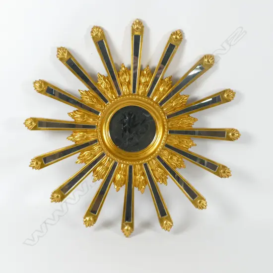 A decorative 'starburst mirror'