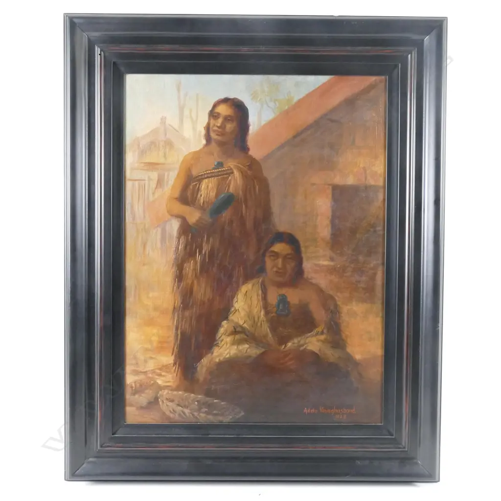 Adele Mary Younghusband (1878-1969) Two Maori Wahine Image 1++