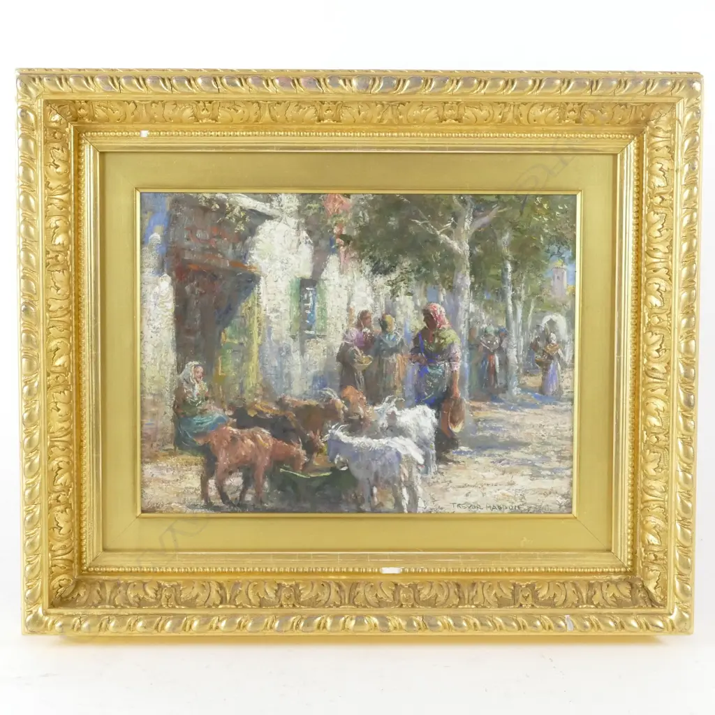 Arthur Trevor Haddon (UK 1864-1941) Untitled Spanish Town Scene Image 1++