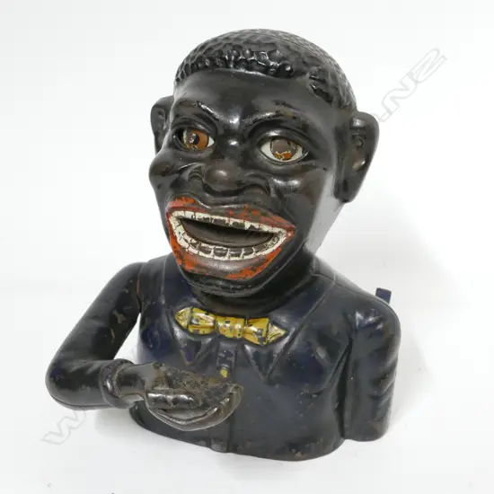 A 1880's vintage black boy money box