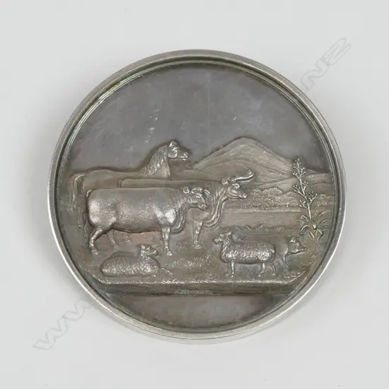 A silver North Otago A & P medal