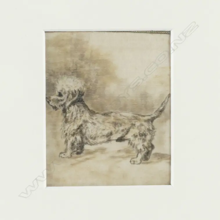 A set of six 19thC ink studies of dogs Image 1++