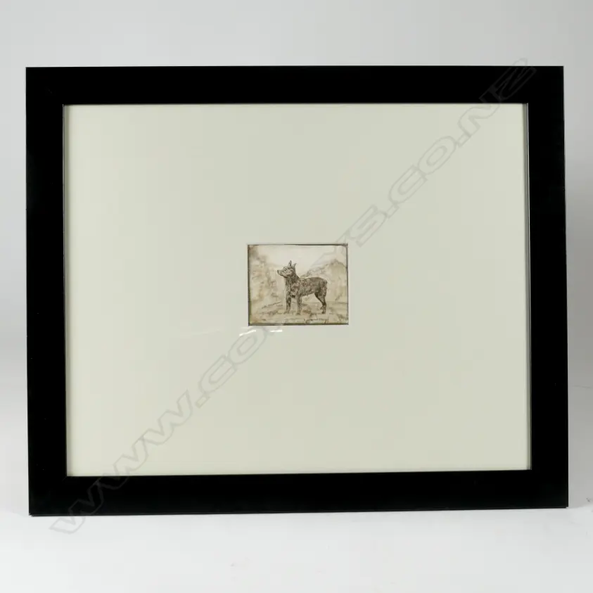 A set of six 19thC ink studies of dogs Image 1++