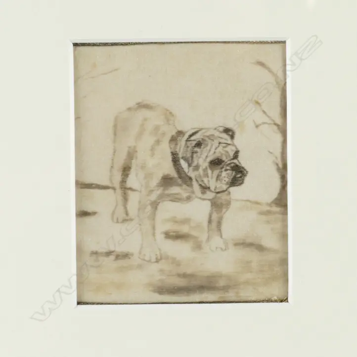 A set of six 19thC ink studies of dogs Image 1++