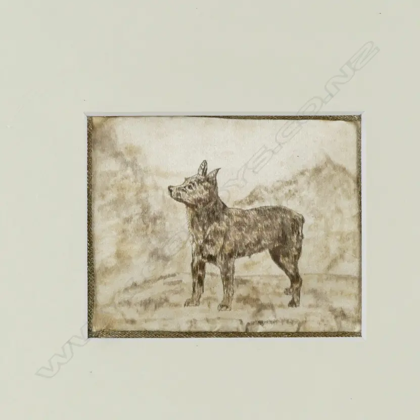 A set of six 19thC ink studies of dogs Image 1++