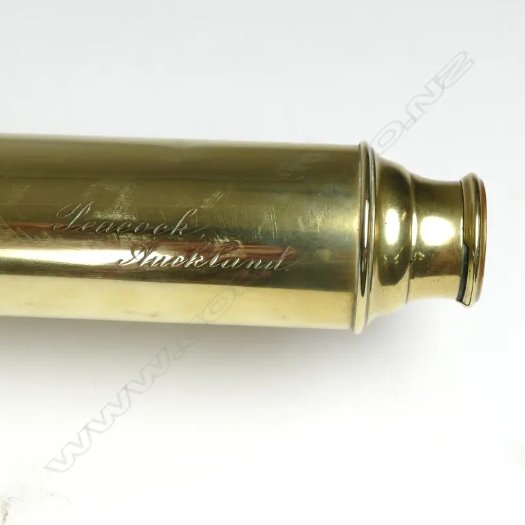 A brass single draw telescope by Thomas Peacock Image 1++