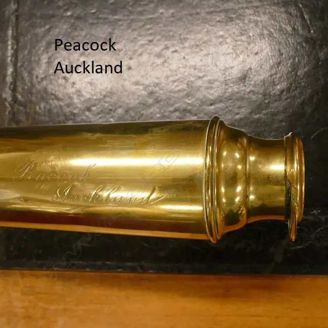 A brass single draw telescope by Thomas Peacock Image 1++